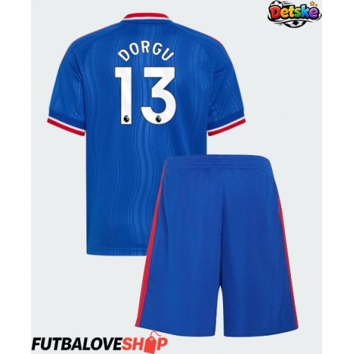 Dres Manchester United Patrick Dorgu #13 Preč pre deti 2026-27 Krátky Rukáv (+ trenírky)